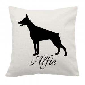 Coussin Doberman Pincher...