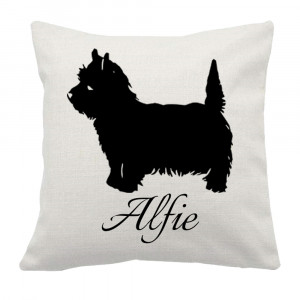 Personalisiertes Westie-Kissen