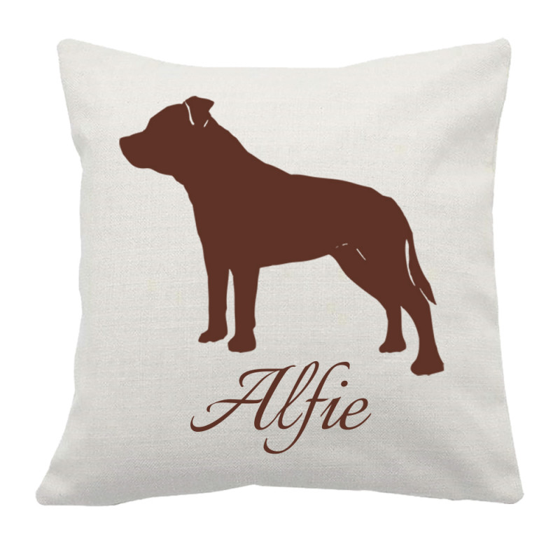 Personalised Staffy Cushion