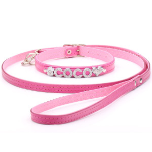 Baby Rosa Hundehalsband &...