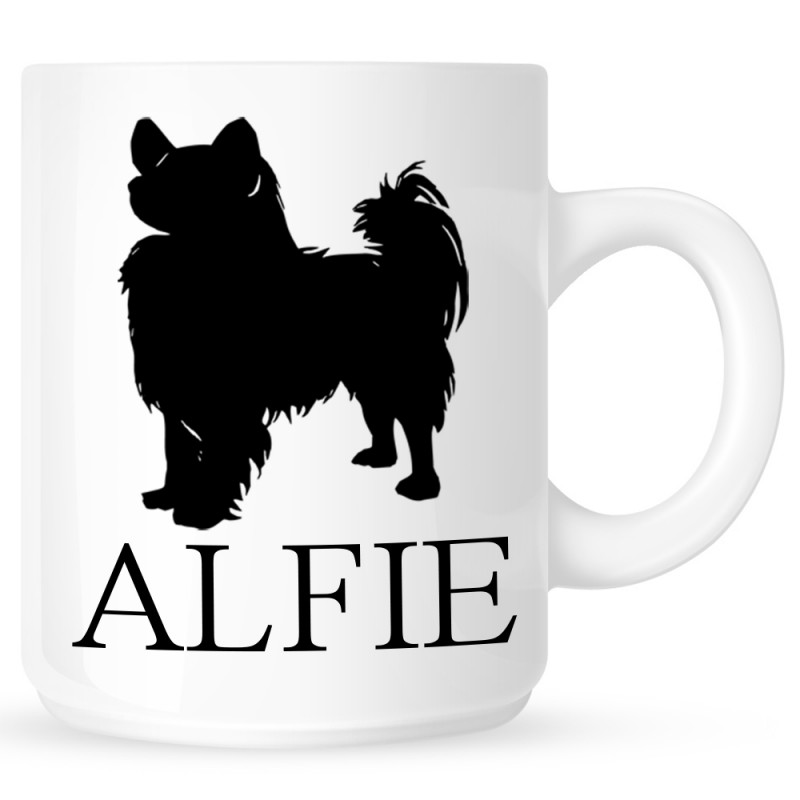 Personalised Papillon Coffe Mug