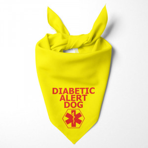 Avviso Diabetico Cane Bandana