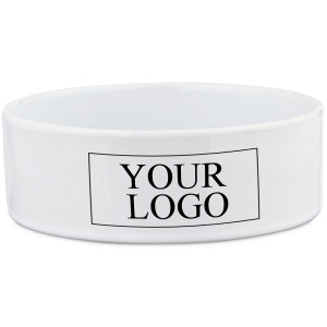 Branded Ceramic Dog Bowl with Logo 